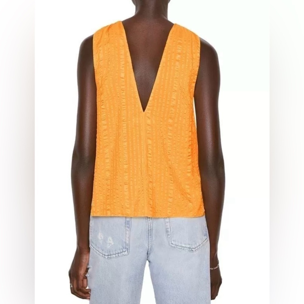 FRAME Halter Crinkled Silk Blouse - Picture 2 of 11